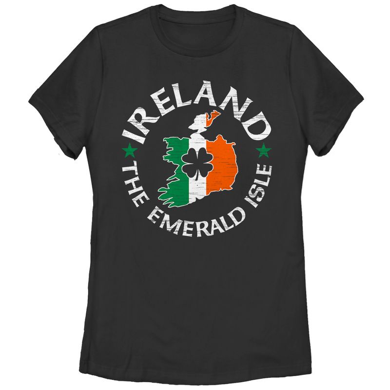 Women's Lost Gods Ireland Emerald Isle T-Shirt, 1 of 4