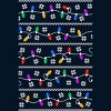 Men's Design By Humans Christmas Garland Lights Retro Pixel Pattern By R4Design Tank Top - 2 of 3