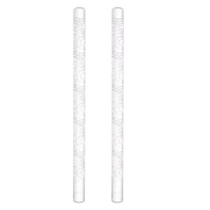 Unique Bargains Acrylic Embossed Non-Stick Round Head Baking Rolling Pins 2 Pcs - 1 of 3