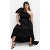 Women's Plus Size Captivate Maxi Dress - black | CITY CHIC - 3 of 4