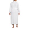 Lands' End Women's Cotton Long Sleeve Midcalf Robe - 2 of 4