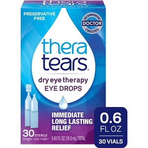 TheraTears Dry Eye Single Use Lubricant Eye Drops - 30ct - 1 of 4
