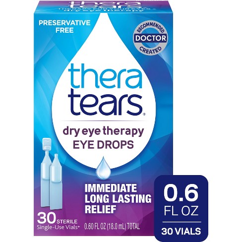  TheraTears Dry Eye Therapy Eye Drops for Dry Eyes, 1.0 Fl Oz :  Health & Household