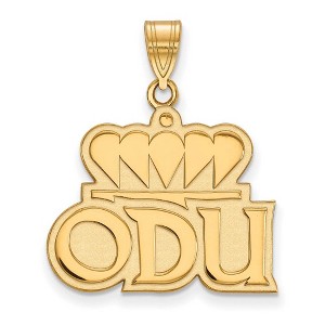 Black Bow Jewelry 10k Yellow Gold Old Dominion Monarchs NCAA Large Pendant - 1 of 3