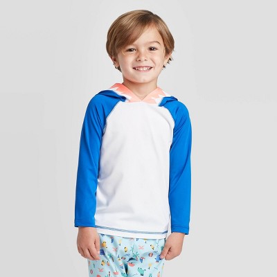 baby boy white rash guard