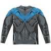 Men's Batman Nightwing Blue Uniform (Front Back Print) Long Sleeve Costume T-Shirt - 3 of 4