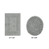 Lux Premium 100% Cotton Tufted Solid Reversible 2 PC Bath Rug Set – Ultra-Soft, Water-Absorbent, Durable, Machine Washable Bathroom Rug - 2 of 4