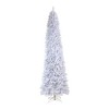 Nearly Natural 11-ft Slim White Artificial Christmas Tree with 950 Warm White LED Lights and 2836 Bendable Branches - 3 of 4
