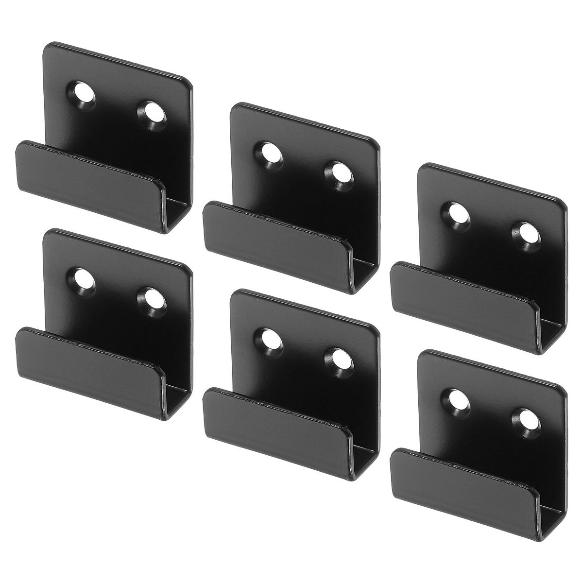 Unique Bargains Stainless Steel Mirrors Picture Display Wall Mounting Support Brackets 6 Pcs