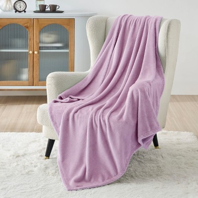 Bedsure | Flannel Blanket Solid 280GSM Soft Fuzzy Plush  Bed Blanket
