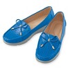 Collections Etc Stylish Faux Leather Bow Trim with Cut-Out Design Shoes - 2 of 4
