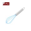 Unique Bargains Silicone Stainless Steel Non-Stick Coated Heat-Resistant Whisk 5 Pcs - 3 of 4