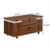 Christopher Knight Home Olia Modern Multi-Functional Lift-Top Coffee Table with Hidden Storage, 4 Stools and Lockable Wheels - 4 of 4