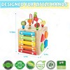 BABYYER Wooden Activity Cube, Montessori Learning Toys, Xylophone, Shape Sorter and Abacus, Educational Toys for Boys and Girls Aged 1-3 Years - 4 of 4