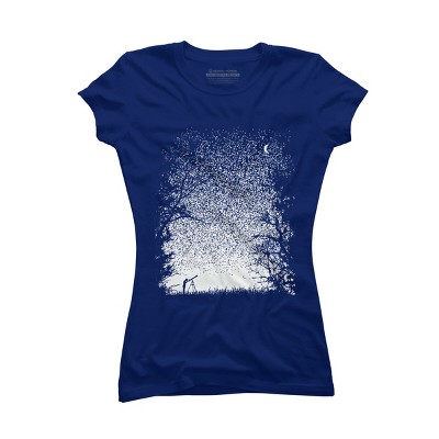 Junior's Design By Humans Pixel Space By daletheskater T-Shirt
