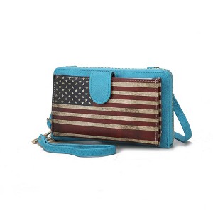 MKF Collection Kiara Smartphone and Wallet Convertible FLAG Crossbody Bag by Mia K - 1 of 4