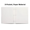 Staples School Grade 2 Pocket Folder with Fasteners White 25/Box 27545-CC - 2 of 3