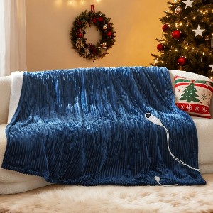 GentleSoft Heated Blanket Soft Ribbed Flannel Electric Blanket Gifts for Others - 1 of 4