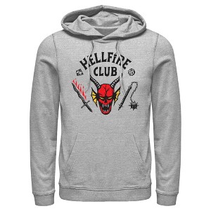 Men's Stranger Things Welcome to the Hellfire Club Pull Over Hoodie - 1 of 4
