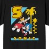 Sonic The Hedgehog Classic S Color Art Crew Neck Short Sleeve Men's Black T-shirt - 2 of 3