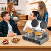 Commercial 201 Stainless Steel Waffle Maker for Cafes, and Home Kitchens - Adjustable Thermostat, Non-Stick Plates, Easy to Clean - 2 of 4