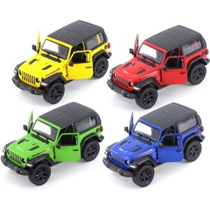 KiNSMART - Jeep Wrangler Rubicon Off Road 4x4 5 inch 1:34 Scale Die Cast Model Replica Toy Car (-SetOf4 Hardtop) - 1 of 1