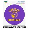 Tennessee Technological University Golden Eagles Automotive Car Window Locker Circle Bumper Sticker - 2 of 4