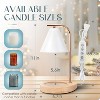 FAAYFIAN Adjustable Candle Warmer Lamp with Timer,Wood Base Metal Shade,Birthday Gifts for Women Mom - 4 of 4