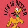 Women's - Disney - Pluto Life Is Better With Dogs Short Sleeve Graphic T-Shirt - 2 of 4