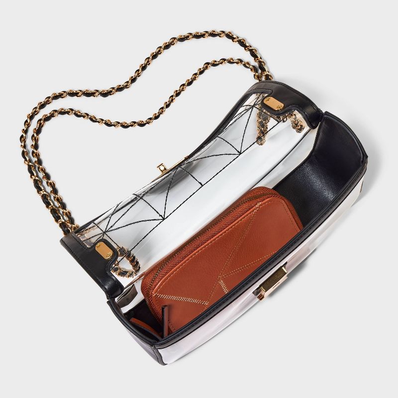 Elongated Refined Crossbody Bag - A New Day&#8482; Clear, 5 of 7