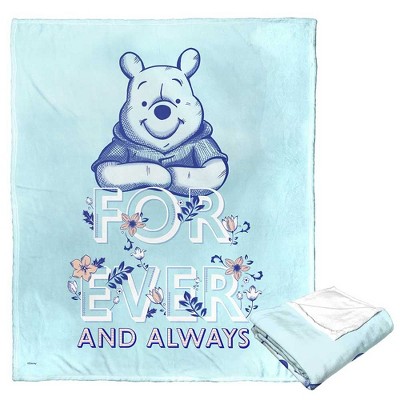 Disney Winnie the Pooh Forever Pooh Silk Touch Throw Blanket 50x60 Inches