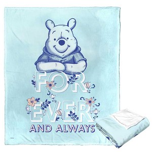 Disney Winnie the Pooh Forever Pooh Silk Touch Throw Blanket 50x60 Inches - 1 of 4