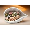 Kevins Gift Shoppe Ceramic Baby in Angels Wings Covered by Flowers Figurine - image 3 of 3