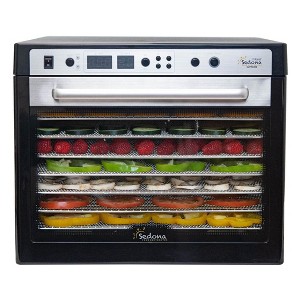 Tribest Sedona Supreme Food Dehydrator with Stainless Steel Trays – Black - 1 of 4