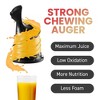 Elite Cuisine 5.2" X-large Mouth Whole Fruit Cold Press Slow Juicer - Black - 3 of 4