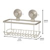 iDESIGN PushLock Suction Basket for Inside Shower Everett Collection Satin - 3 of 4