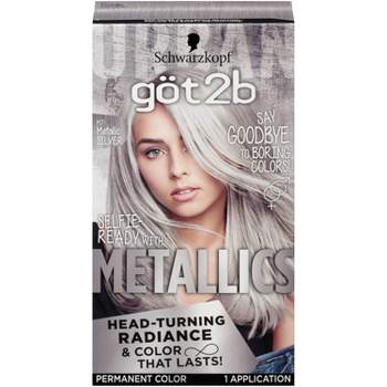Got2b Permanent Hair Color - Metallic Silver - 4.8 fl oz/1 Kit