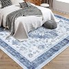 Acekool Vintage Washable Rug – Soft Low-Pile Medallion Design, Non-Slip & Pet-Friendly for Living Room, Bedroom, Office - 3 of 4