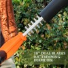Ukoke 40V Cordless Pole Hedge Trimmer, 18" Dual-Action Blades, 3-Position Pivot Head, 0.8" Cutting Capacity, Battery & Charger Included - 3 of 4