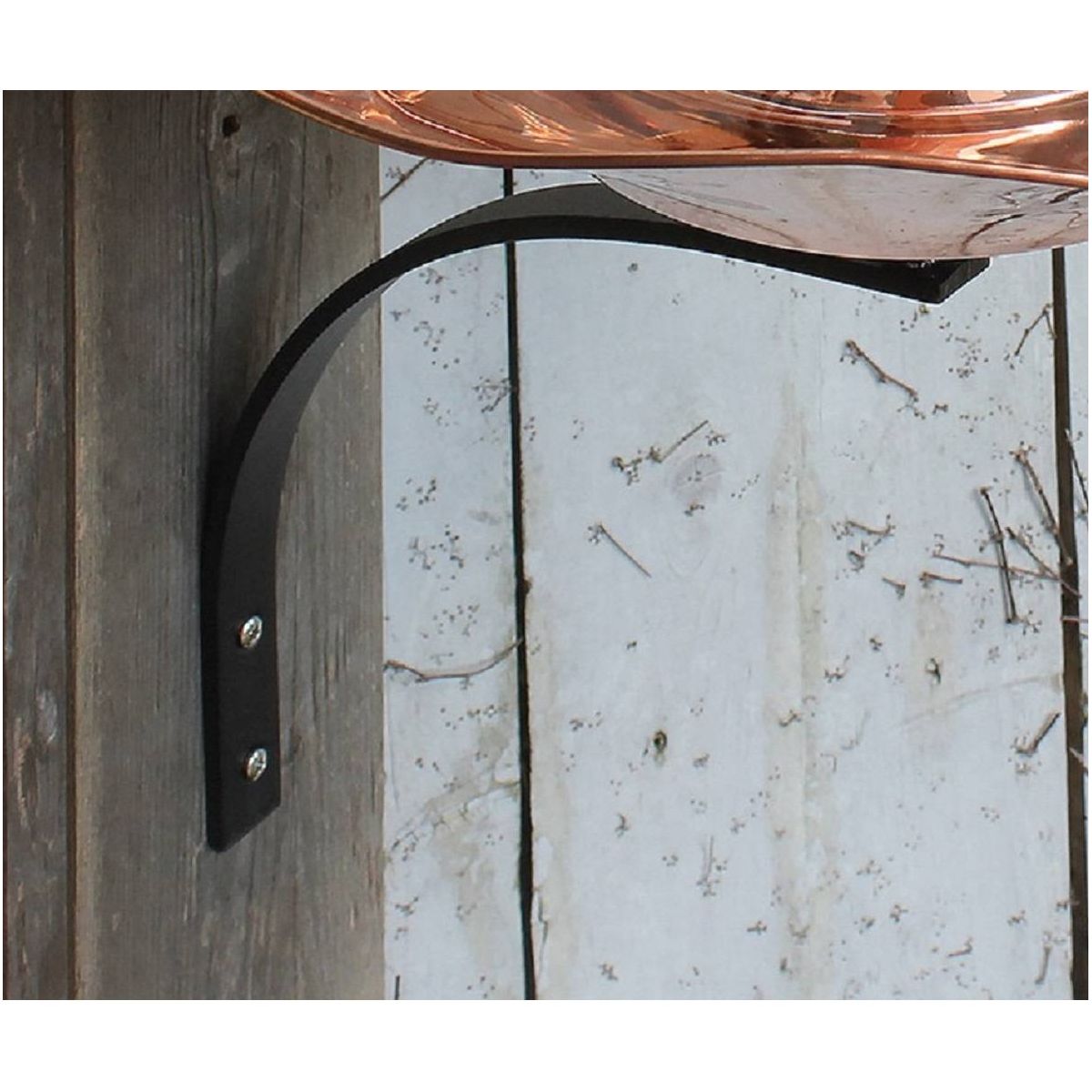 16.2" Hummingbird Birdbath Bowl with Wall Mount Bracket Copper Plated - ACHLA Designs: No Rust, Weather-Resistant - thumbnail 3
