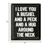 Slickblue I Love You a Bushel and a Peck Wood Sign – Rustic Wall Decor for Nursery or Home – 9"x12", Color Options - 3 of 3