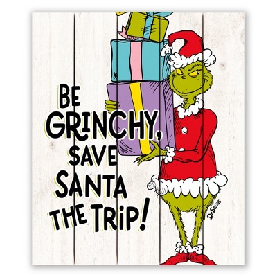 2024 The grinch Dr. SEUSS HO HO HO GRINCHMAS LIGHTUP WALL DECOR