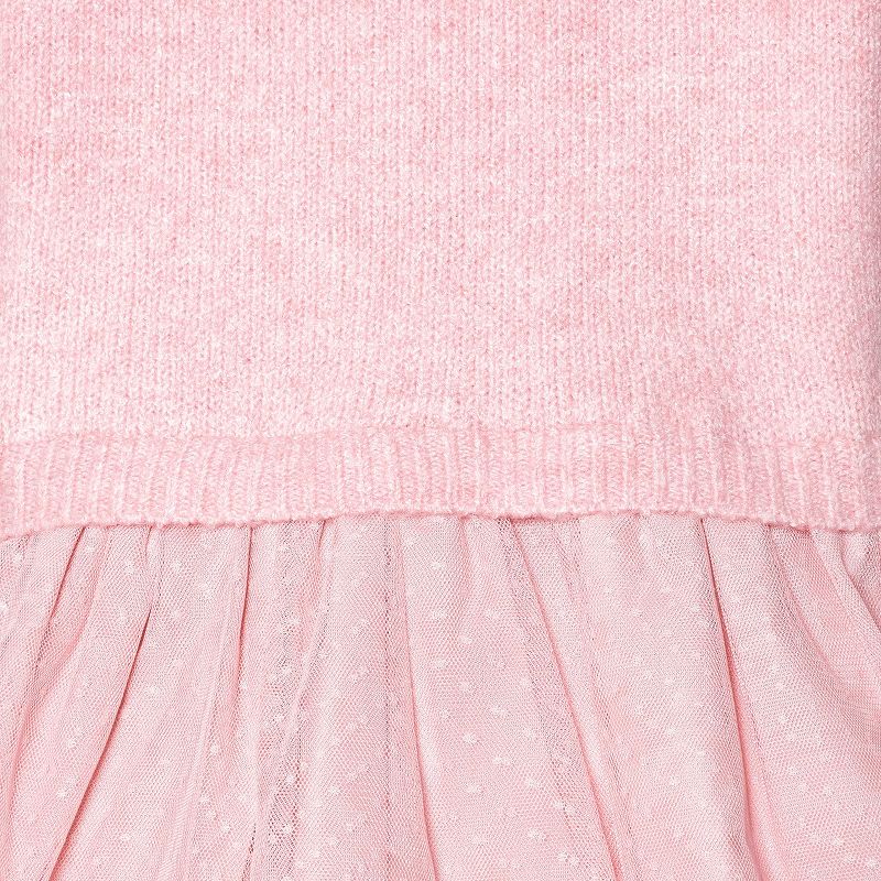 Gerber Toddler Girls' Sweater Dress With Tulle Skirt, 4 of 10