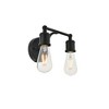 Elegant Lighting Serif 2 light black Wall Sconce - 4 of 4