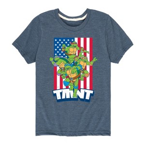 Boys' - Teenage Mutant Ninja Turtles - USA Turtles Short Sleeve Graphic T-Shirt - 1 of 4