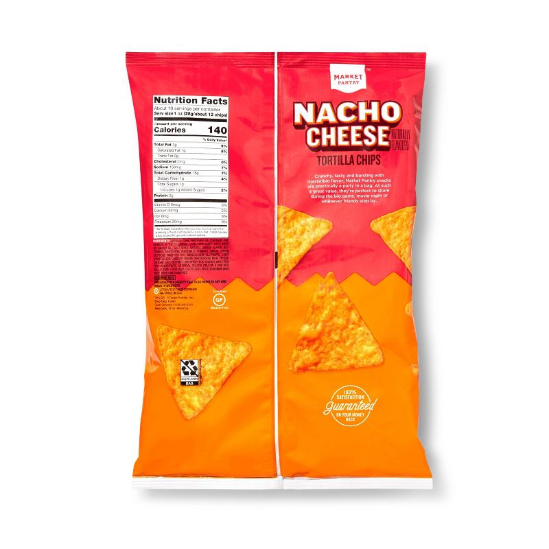 Nacho Cheese Tortilla Chips - 9.75oz - Market Pantry&#8482;, 3 of 4