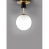 Maxim Lighting Vesper 1 - Light Semi-Flush Mount in  Satin Brass/Black - 2 of 4