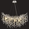 CityFurn 10-Light 36" Modern Tree Branches Chandelier Crystal Linear Island Lights - 2 of 4