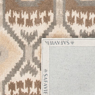Multicolor Hand-Tufted Wool Rectangular Area Rug 3' x 5'