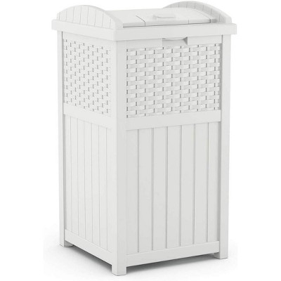 Commercial Outdoor Trashcan Hideaway with Lid for 30 to 33 Gallon Trash Bags for Garage, Backyard, or Garden